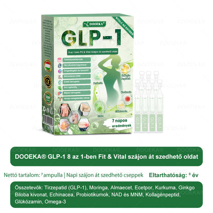 💖💖  DOOEKA® GLP-1 8 az 1-ben Fit & Vital Szájon át szedhető oldat – 👨‍⚕️ Napi egyszer, 7 nap alatt látható változás / Elhízás, szív- és érrendszeri egészség, cukorbetegség, alvási apnoe, bélrendszer egészsége, ízületi problémák és még sok más esetén💖💖