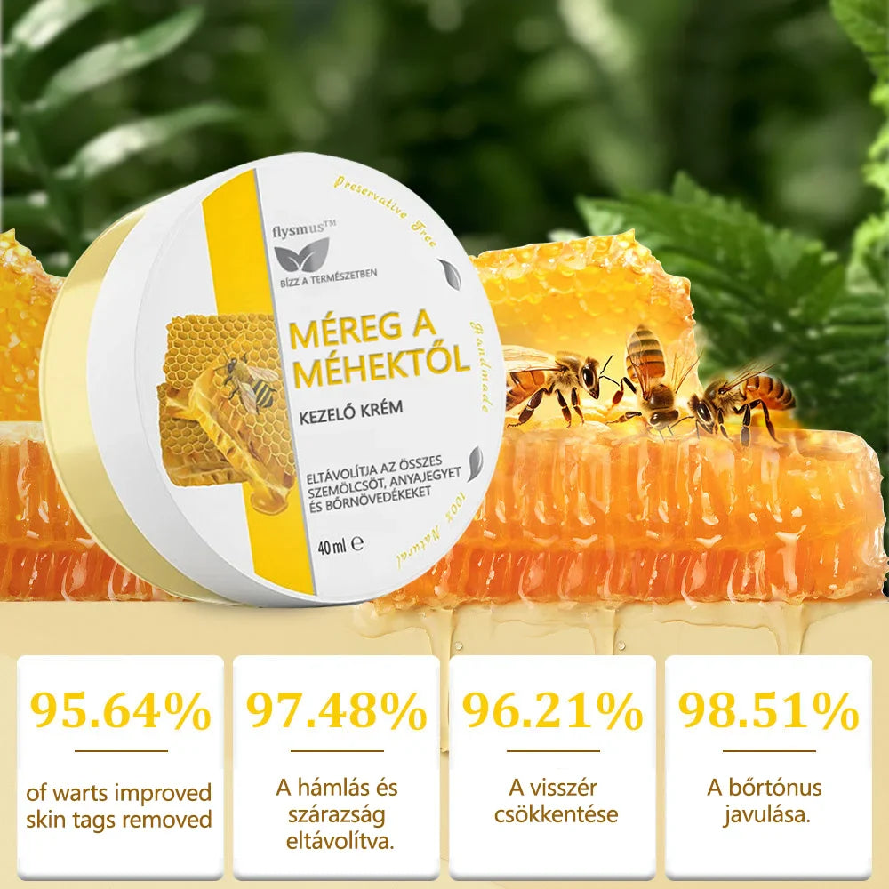 ✅flysmus™ méhméreg kezelő krém🐝: Ekcéma, pikkelysömör, akne, rosacea, gombás fertőzések, szemölcsök kezelése